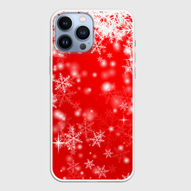Чехол для iPhone 13 Pro Max с принтом Новогоднее чудо 1 в Тюмени,  |  | Тематика изображения на принте: новый год | снег | снежинки