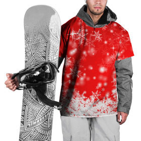 Накидка на куртку 3D с принтом Новогоднее чудо 2 в Тюмени, 100% полиэстер |  | новый год | снег | снежинки