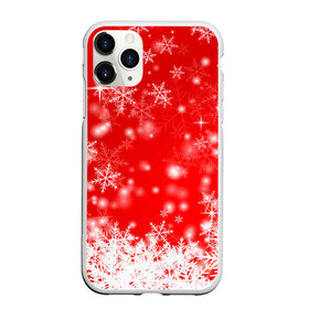 Чехол для iPhone 11 Pro Max матовый с принтом Новогоднее чудо 2 в Тюмени, Силикон |  | Тематика изображения на принте: новый год | снег | снежинки