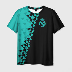 Мужская футболка 3D с принтом Real Madrid 2018 Ronaldo 7 в Тюмени, 100% полиэфир | прямой крой, круглый вырез горловины, длина до линии бедер | fc | real madrid | реал мадрид | спорт | спортивные | фк | футбол