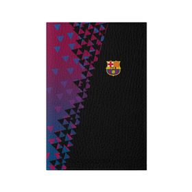 Обложка для паспорта матовая кожа с принтом FC Barcelona 2018 Премиум в Тюмени, натуральная матовая кожа | размер 19,3 х 13,7 см; прозрачные пластиковые крепления | 