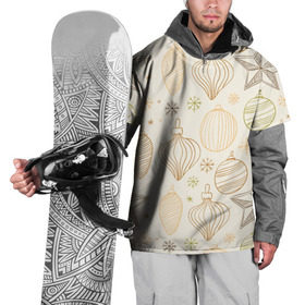 Накидка на куртку 3D с принтом Ёлка в гости зовет! в Тюмени, 100% полиэстер |  | Тематика изображения на принте: ёлочные шары | ёлочный шар | игрушки | новый год снег | снежинки