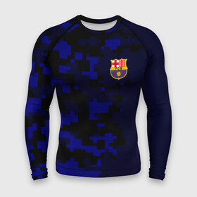 Мужской рашгард 3D с принтом FC Barca 2018 Military Sport в Тюмени,  |  | fc | fc barcelona | fcb |   | барселона | спорт | спортивные | фк | футбол