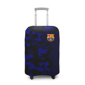 Чехол для чемодана 3D с принтом FC Barca 2018 Military Sport в Тюмени, 86% полиэфир, 14% спандекс | двустороннее нанесение принта, прорези для ручек и колес | fc | fc barcelona | fcb |   | барселона | спорт | спортивные | фк | футбол