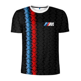 Мужская футболка 3D спортивная с принтом BMW Premium в Тюмени, 100% полиэстер с улучшенными характеристиками | приталенный силуэт, круглая горловина, широкие плечи, сужается к линии бедра | bmw | автомобильные | бмв | машины