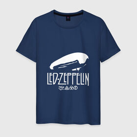 Мужская футболка хлопок с принтом Led Zeppelin дирижабль в Тюмени, 100% хлопок | прямой крой, круглый вырез горловины, длина до линии бедер, слегка спущенное плечо. | Тематика изображения на принте: led | led zeppelin | блюз | группа | джимми пейдж | джон генри бонэм | джон пол джонс | лед зепелен | лед зеппелин | метал | роберт плант | рок | тяжелый | фолк | хард | хардрок | хеви | хевиметал