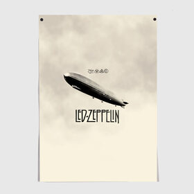 Постер с принтом Led Zeppelin в Тюмени, 100% бумага
 | бумага, плотность 150 мг. Матовая, но за счет высокого коэффициента гладкости имеет небольшой блеск и дает на свету блики, но в отличии от глянцевой бумаги не покрыта лаком | Тематика изображения на принте: led | led zeppelin | блюз | группа | джимми пейдж | джон генри бонэм | джон пол джонс | лед зепелен | лед зеппелин | метал | роберт плант | рок | тяжелый | фолк | хард | хардрок | хеви | хевиметал