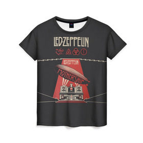Женская футболка 3D с принтом Led Zeppelin в Тюмени, 100% полиэфир ( синтетическое хлопкоподобное полотно) | прямой крой, круглый вырез горловины, длина до линии бедер | led | led zeppelin | блюз | группа | джимми пейдж | джон генри бонэм | джон пол джонс | лед зепелен | лед зеппелин | метал | роберт плант | рок | тяжелый | фолк | хард | хардрок | хеви | хевиметал