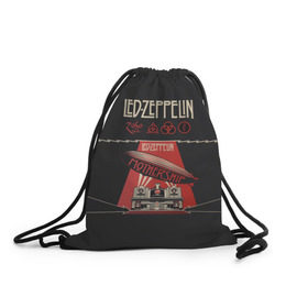 Рюкзак-мешок 3D с принтом Led Zeppelin в Тюмени, 100% полиэстер | плотность ткани — 200 г/м2, размер — 35 х 45 см; лямки — толстые шнурки, застежка на шнуровке, без карманов и подкладки | led | led zeppelin | блюз | группа | джимми пейдж | джон генри бонэм | джон пол джонс | лед зепелен | лед зеппелин | метал | роберт плант | рок | тяжелый | фолк | хард | хардрок | хеви | хевиметал