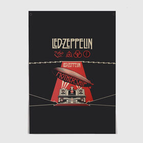Постер с принтом Led Zeppelin в Тюмени, 100% бумага
 | бумага, плотность 150 мг. Матовая, но за счет высокого коэффициента гладкости имеет небольшой блеск и дает на свету блики, но в отличии от глянцевой бумаги не покрыта лаком | Тематика изображения на принте: led | led zeppelin | блюз | группа | джимми пейдж | джон генри бонэм | джон пол джонс | лед зепелен | лед зеппелин | метал | роберт плант | рок | тяжелый | фолк | хард | хардрок | хеви | хевиметал
