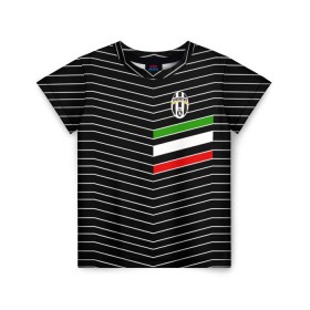 Детская футболка 3D с принтом Juventus 2018 Италия в Тюмени, 100% гипоаллергенный полиэфир | прямой крой, круглый вырез горловины, длина до линии бедер, чуть спущенное плечо, ткань немного тянется | fc | juventus | спорт | спортивные | фк | футбол | ювентус