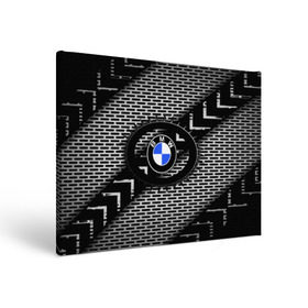 Холст прямоугольный с принтом BMW Carboniferous 2018 в Тюмени, 100% ПВХ |  | abstraction | carboniferous | карбон | текстуры