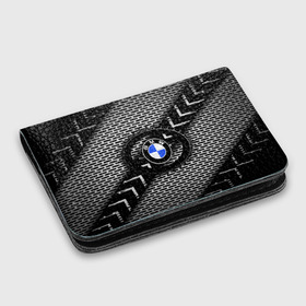 Картхолдер с принтом с принтом BMW Carboniferous 2018 в Тюмени, натуральная матовая кожа | размер 7,3 х 10 см; кардхолдер имеет 4 кармана для карт; | abstraction | carboniferous | карбон | текстуры