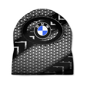Шапка 3D с принтом BMW Carboniferous 2018 в Тюмени, 100% полиэстер | универсальный размер, печать по всей поверхности изделия | abstraction | carboniferous | карбон | текстуры