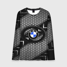 Мужской лонгслив 3D с принтом BMW Carboniferous 2018 в Тюмени, 100% полиэстер | длинные рукава, круглый вырез горловины, полуприлегающий силуэт | abstraction | carboniferous | карбон | текстуры