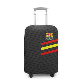 Чехол для чемодана 3D с принтом FC Barca 2018 Испания в Тюмени, 86% полиэфир, 14% спандекс | двустороннее нанесение принта, прорези для ручек и колес | fc | fc barcelona | fcb | барселона | спорт | спортивные | фк | футбол