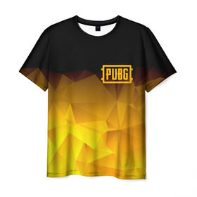Мужская футболка 3D с принтом PUBG Abstract в Тюмени, 100% полиэфир | прямой крой, круглый вырез горловины, длина до линии бедер | battle royal | playerunknowns battlegrounds | pubg | пабг | пубг