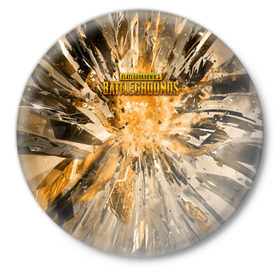 Значок с принтом PUBG Abstract 2 в Тюмени,  металл | круглая форма, металлическая застежка в виде булавки | playerunknowns battlegrounds | pubg | шутеры
