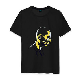 Мужская футболка хлопок с принтом Oxxxymiron 1703 в Тюмени, 100% хлопок | прямой крой, круглый вырез горловины, длина до линии бедер, слегка спущенное плечо. | 1703 | oxxxy | oxxxymiron | мирон | окси