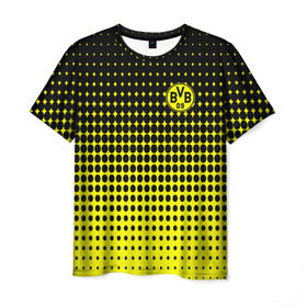Мужская футболка 3D с принтом FC Borussia 2018 Original #2 в Тюмени, 100% полиэфир | прямой крой, круглый вырез горловины, длина до линии бедер | borussia dortmund | fc | боруссия | спорт | спортивные | фк | футбол