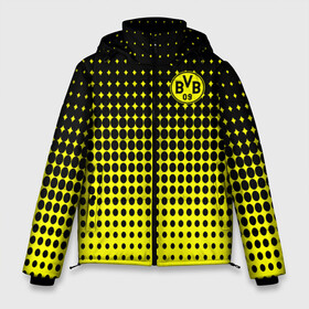 Мужская зимняя куртка 3D с принтом FC Borussia 2018 Original #2 в Тюмени, верх — 100% полиэстер; подкладка — 100% полиэстер; утеплитель — 100% полиэстер | длина ниже бедра, свободный силуэт Оверсайз. Есть воротник-стойка, отстегивающийся капюшон и ветрозащитная планка. 

Боковые карманы с листочкой на кнопках и внутренний карман на молнии. | Тематика изображения на принте: borussia dortmund | fc | боруссия | спорт | спортивные | фк | футбол