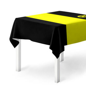 Скатерть 3D с принтом Borussia 2018 Black and Yellow в Тюмени, 100% полиэстер (ткань не мнется и не растягивается) | Размер: 150*150 см | боруссия | дортмунд