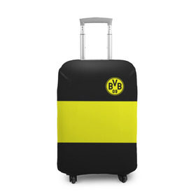 Чехол для чемодана 3D с принтом Borussia 2018 Black and Yellow в Тюмени, 86% полиэфир, 14% спандекс | двустороннее нанесение принта, прорези для ручек и колес | боруссия | дортмунд
