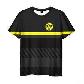 Мужская футболка 3D с принтом FC Borussia 2018 Original #3 в Тюмени, 100% полиэфир | прямой крой, круглый вырез горловины, длина до линии бедер | боруссия | дортмунд