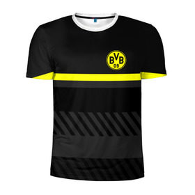 Мужская футболка 3D спортивная с принтом FC Borussia 2018 Original #3 в Тюмени, 100% полиэстер с улучшенными характеристиками | приталенный силуэт, круглая горловина, широкие плечи, сужается к линии бедра | боруссия | дортмунд