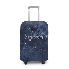 Чехол для чемодана 3D с принтом Стрелец(Sagittarius) в Тюмени, 86% полиэфир, 14% спандекс | двустороннее нанесение принта, прорези для ручек и колес | sagittarius | звезды | знаки зодиака | космос | созвездие | стрелец