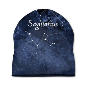 Шапка 3D с принтом Стрелец(Sagittarius) в Тюмени, 100% полиэстер | универсальный размер, печать по всей поверхности изделия | sagittarius | звезды | знаки зодиака | космос | созвездие | стрелец