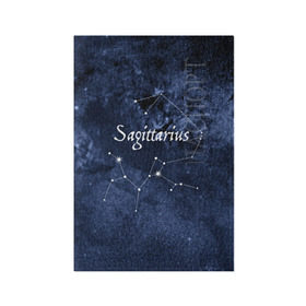Обложка для паспорта матовая кожа с принтом Стрелец(Sagittarius) в Тюмени, натуральная матовая кожа | размер 19,3 х 13,7 см; прозрачные пластиковые крепления | Тематика изображения на принте: sagittarius | звезды | знаки зодиака | космос | созвездие | стрелец