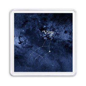 Магнит 55*55 с принтом Дева(Virgo) в Тюмени, Пластик | Размер: 65*65 мм; Размер печати: 55*55 мм | Тематика изображения на принте: virgo | дева | звезды | знаки зодиака | космос | созвездие