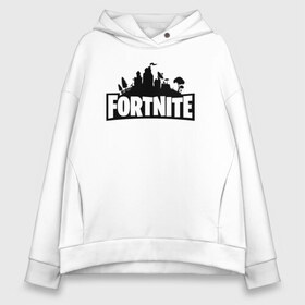 Женское худи Oversize хлопок с принтом Fortnite в Тюмени, френч-терри — 70% хлопок, 30% полиэстер. Мягкий теплый начес внутри —100% хлопок | боковые карманы, эластичные манжеты и нижняя кромка, капюшон на магнитной кнопке | epic games | fort | fortnite battle | fortnite battle royale | fortnite royale | playerunknowns battlegrounds | survival | королевский битва