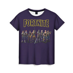 Женская футболка 3D с принтом Fortnite heroes в Тюмени, 100% полиэфир ( синтетическое хлопкоподобное полотно) | прямой крой, круглый вырез горловины, длина до линии бедер | epic games | fort | fortnite battle | fortnite battle royale | fortnite royale | survival | королевский битва