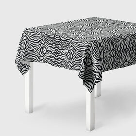Скатерть 3D с принтом Зебра в Тюмени, 100% полиэстер (ткань не мнется и не растягивается) | Размер: 150*150 см | африка | зебра | текстура