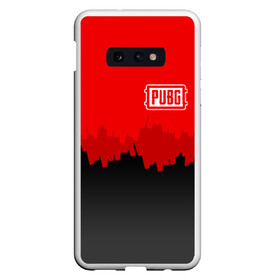 Чехол для Samsung S10E с принтом PUBG BLOOD в Тюмени, Силикон | Область печати: задняя сторона чехла, без боковых панелей | playerunknowns battlegrounds | pubg