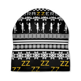 Шапка 3D с принтом Brazzers Новогодний в Тюмени, 100% полиэстер | универсальный размер, печать по всей поверхности изделия | brand | brazzers | fake taxi | faketaxi | hub | mode | new year | playboy | бразерс | бренд | мода | новогодний | новогодний brazzers | новогодний браззерс | новый год | фейк такси