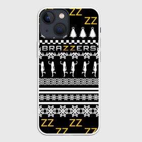 Чехол для iPhone 13 mini с принтом BRAZZERS НОВОГОДНИЙ | БРАЗЗЕРС в Тюмени,  |  | brand | brazzers | fake taxi | faketaxi | hub | mode | new year | playboy | бразерс | бренд | мода | новогодний | новогодний brazzers | новогодний браззерс | новый год | фейк такси