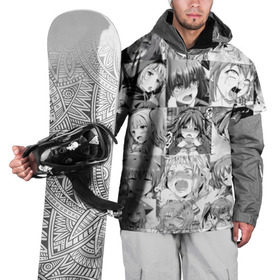 Накидка на куртку 3D с принтом Faces from Hentai в Тюмени, 100% полиэстер |  | Тематика изображения на принте: ahegao | anime | kodome | manga | senpai | аниме | анимэ | ахегао | кодоме | манга | меха | сенпай | юри | яой