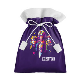 Подарочный 3D мешок с принтом Led Zeppelin в Тюмени, 100% полиэстер | Размер: 29*39 см | Тематика изображения на принте: led zeppelin | джимми пейдж | джон генри бонэм | джон пол джонс | лед зеппелин | роберт плант