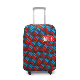 Чехол для чемодана 3D с принтом PUBG Ящики с припасами в Тюмени, 86% полиэфир, 14% спандекс | двустороннее нанесение принта, прорези для ручек и колес | playerunknowns battlegrounds | pubg