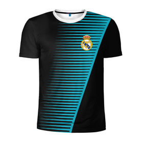 Мужская футболка 3D спортивная с принтом Real Madrid Creative uniform в Тюмени, 100% полиэстер с улучшенными характеристиками | приталенный силуэт, круглая горловина, широкие плечи, сужается к линии бедра | Тематика изображения на принте: fc | real madrid | реал мадрид | спорт | спортивные | фк | футбол | футбольный клуб