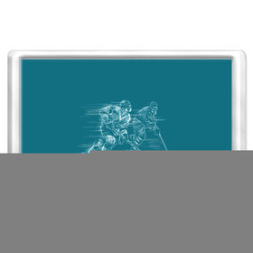 Магнит 45*70 с принтом Хоккей в Тюмени, Пластик | Размер: 78*52 мм; Размер печати: 70*45 | Тематика изображения на принте: клюшка | кхл | нхл | хокей | хоккесит