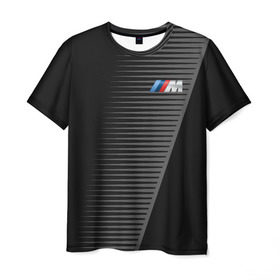 Мужская футболка 3D с принтом BMW 2018 Grey Colors Lines в Тюмени, 100% полиэфир | прямой крой, круглый вырез горловины, длина до линии бедер | Тематика изображения на принте: bmw | автомобильные | бмв | машины