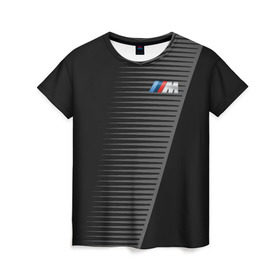 Женская футболка 3D с принтом BMW 2018 Grey Colors Lines в Тюмени, 100% полиэфир ( синтетическое хлопкоподобное полотно) | прямой крой, круглый вырез горловины, длина до линии бедер | bmw | автомобильные | бмв | машины