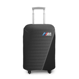 Чехол для чемодана 3D с принтом BMW 2018 Grey Colors Lines в Тюмени, 86% полиэфир, 14% спандекс | двустороннее нанесение принта, прорези для ручек и колес | bmw | автомобильные | бмв | машины