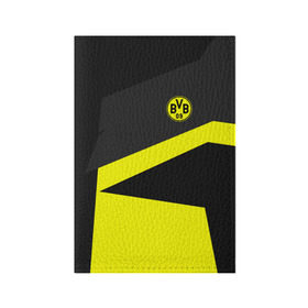 Обложка для паспорта матовая кожа с принтом Borussia 2018 Geometry Sport в Тюмени, натуральная матовая кожа | размер 19,3 х 13,7 см; прозрачные пластиковые крепления | Тематика изображения на принте: fc |  borussia dortmund | боруссия | спорт | спортивные | фк | футбол | футбольный клуб