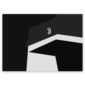 Поздравительная открытка с принтом Juventus 2018 Geometry Sport в Тюмени, 100% бумага | плотность бумаги 280 г/м2, матовая, на обратной стороне линовка и место для марки
 | Тематика изображения на принте: fc | juventus | спорт | спортивные | фк | футбол | футбольный клуб | ювентус