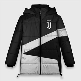 Женская зимняя куртка 3D с принтом Juventus 2018 Geometry Sport в Тюмени, верх — 100% полиэстер; подкладка — 100% полиэстер; утеплитель — 100% полиэстер | длина ниже бедра, силуэт Оверсайз. Есть воротник-стойка, отстегивающийся капюшон и ветрозащитная планка. 

Боковые карманы с листочкой на кнопках и внутренний карман на молнии | fc | juventus | спорт | спортивные | фк | футбол | футбольный клуб | ювентус